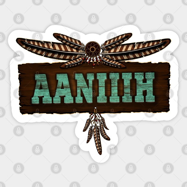 Aaniiih People (Gros Ventre) Sticker by MagicEyeOnly